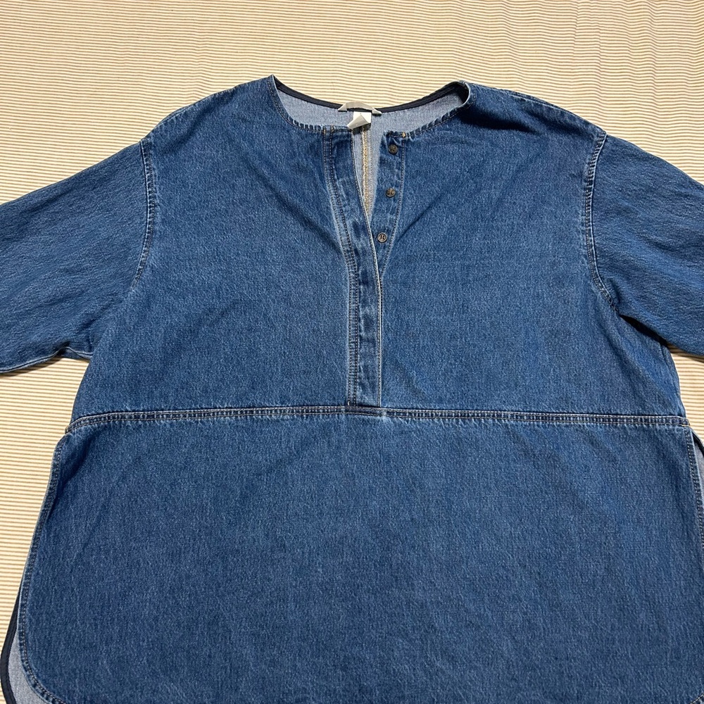 H&M Blue Denim Button Down Shirt